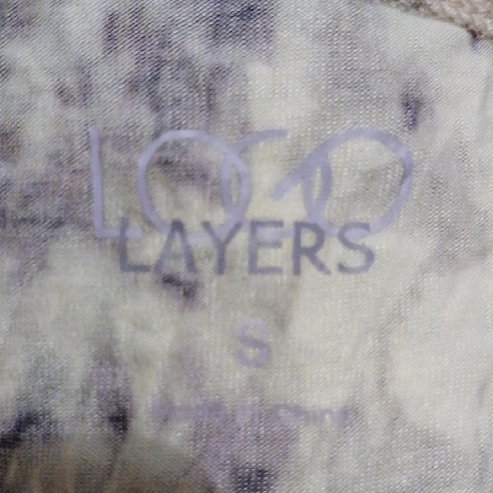 Logo Layers Tie-Dye Top